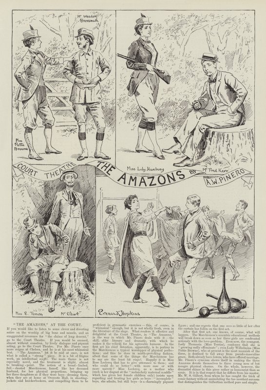 Amazonerne, på Hofteatret af Everard Hopkins