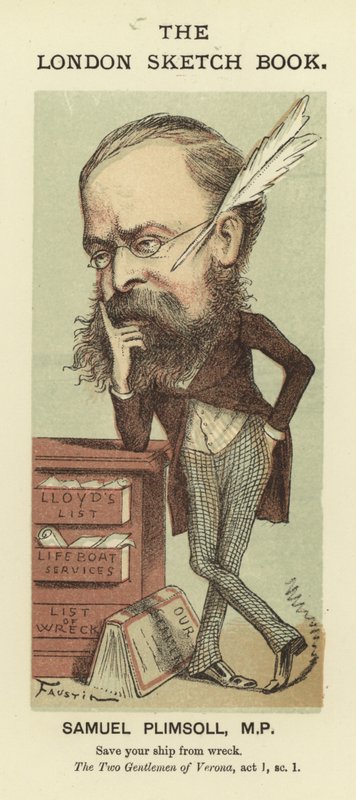 Karikatur af Samuel Plimsoll af Faustin