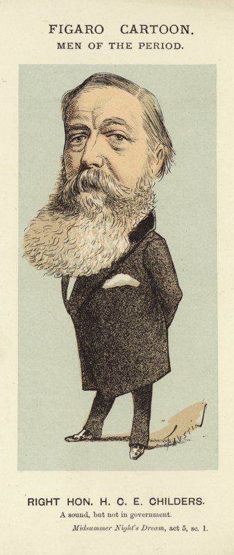 Portræt af H C E Childers af Faustin
