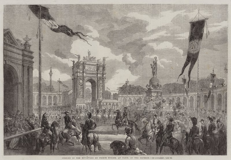 Åbning af Boulevard du Prince Eugene i Paris af kejseren af Felix Thorigny