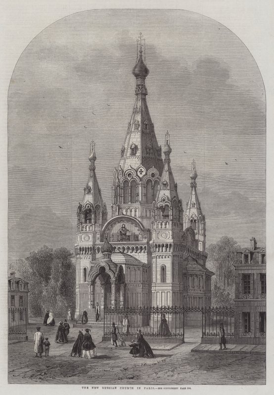 Den nye russiske kirke i Paris af Felix Thorigny
