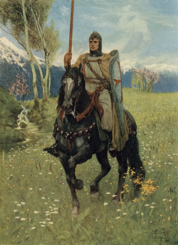 Således begyndte Parsifal sin pilgrimsrejse af Ferdinand Lecke