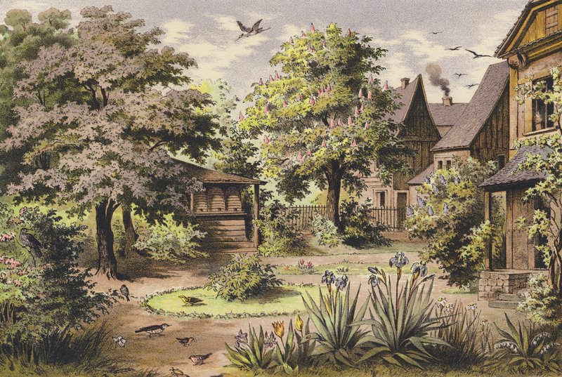 Maj (farvelitografi) af Ferdinand Karl Klimsch
