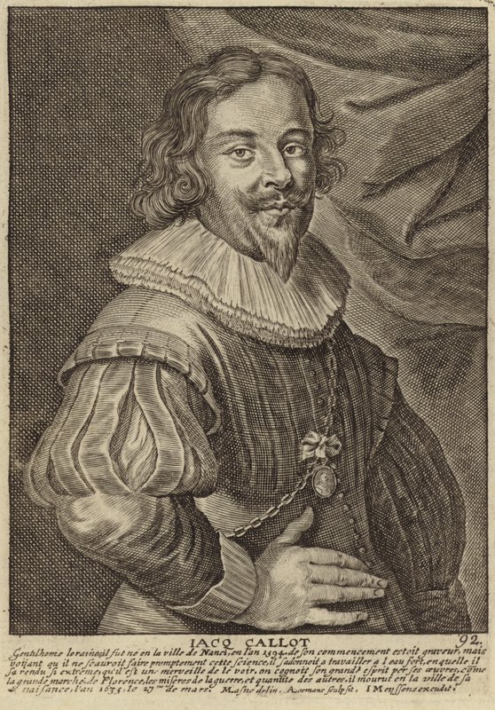 Portræt af Jacques Callot af Flemish School