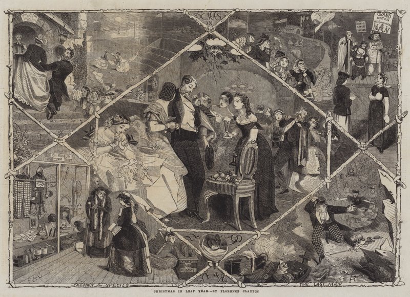 Jul i skudår af Florence Claxton
