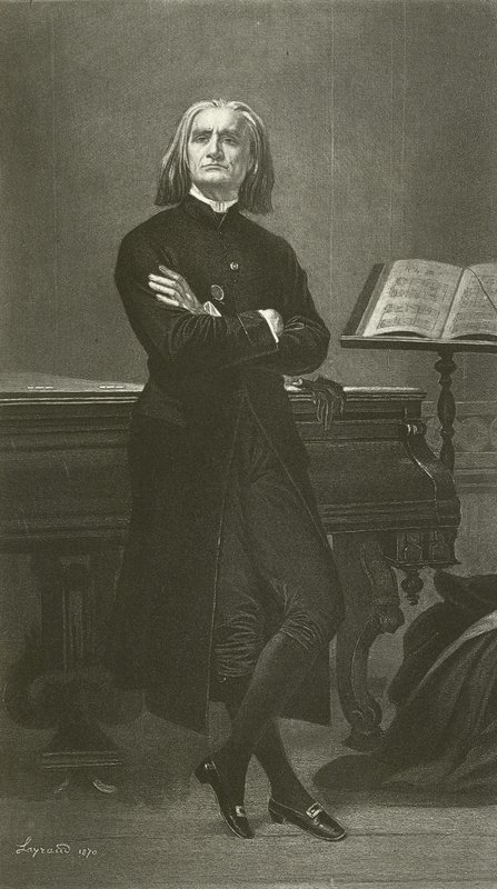 Franz Liszt (gravering) af Fortune Joseph Seraphin Layraud