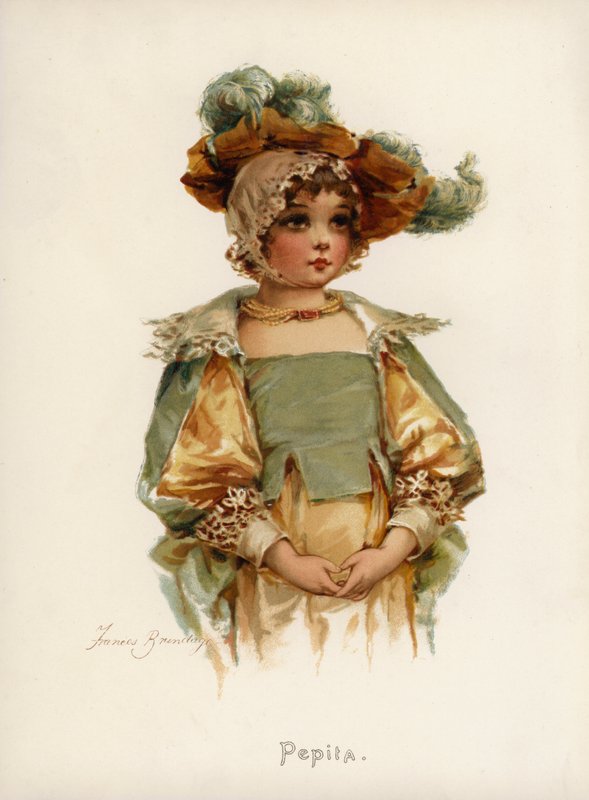 Piger: Pepita (farve litho) af Frances Brundage
