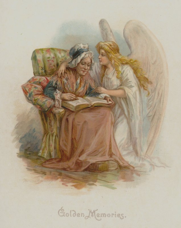 Gyldne minder (chromolitho) af Frances Brundage