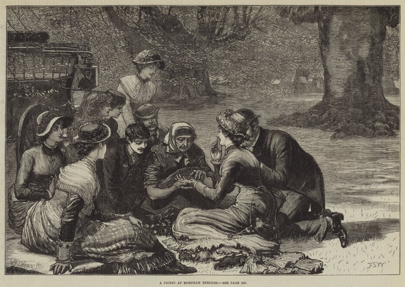 En picnic ved Burnham Beeches af Francis S. Walker