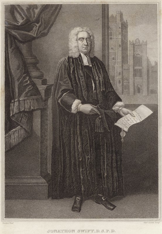 Portræt af Jonathan Swift af Francis Bindon
