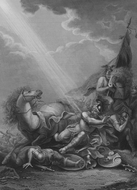 St Pauls omvendelse (gravering) af Francis Bourgeois