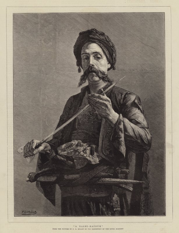 En Bashi-Bazouk af Francis Davis Millet