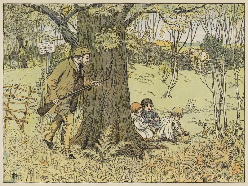 Game-Keeper (farvelitografi) af Francis Donkin Bedford