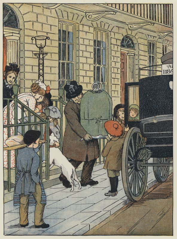 London: Homeward Bound! (farvelitografi) af Francis Donkin Bedford