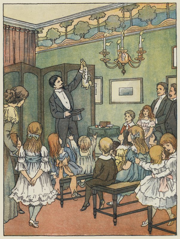 London: The Party (farvelitografi) af Francis Donkin Bedford