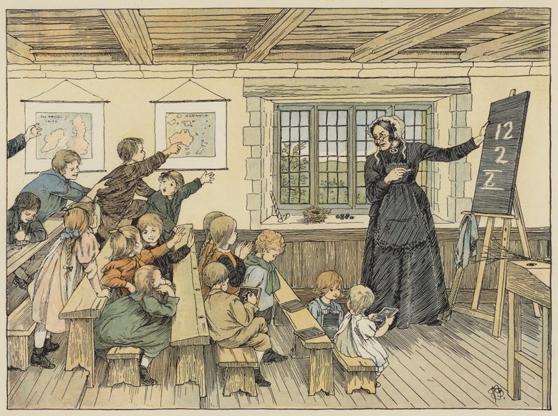 The Dame (farvelitografi) af Francis Donkin Bedford