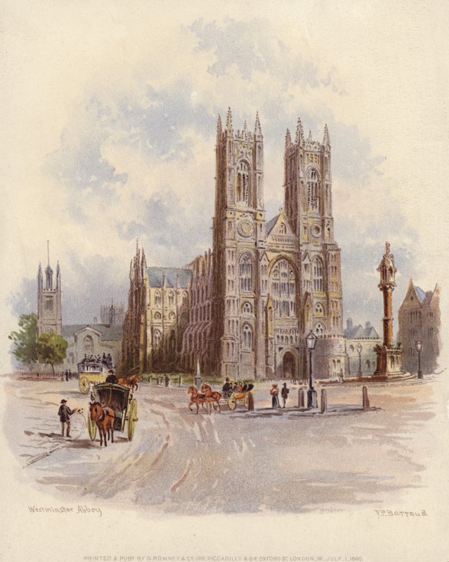 Westminster Abbey, London af Francis after Barraud