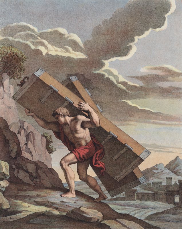 Samson bærer Gazas byporte til toppen af bakken med udsigt over Hebron af Francois Verdier