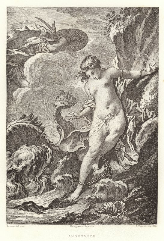 Andromede (gravering) af Francois (after) Boucher