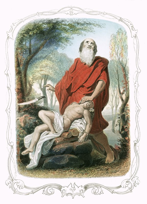 Abraham ofrer Isak af Francois Feyen Perrin
