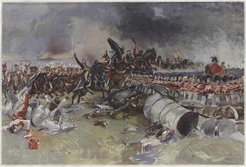 Slaget ved Waterloo af Francois Flameng