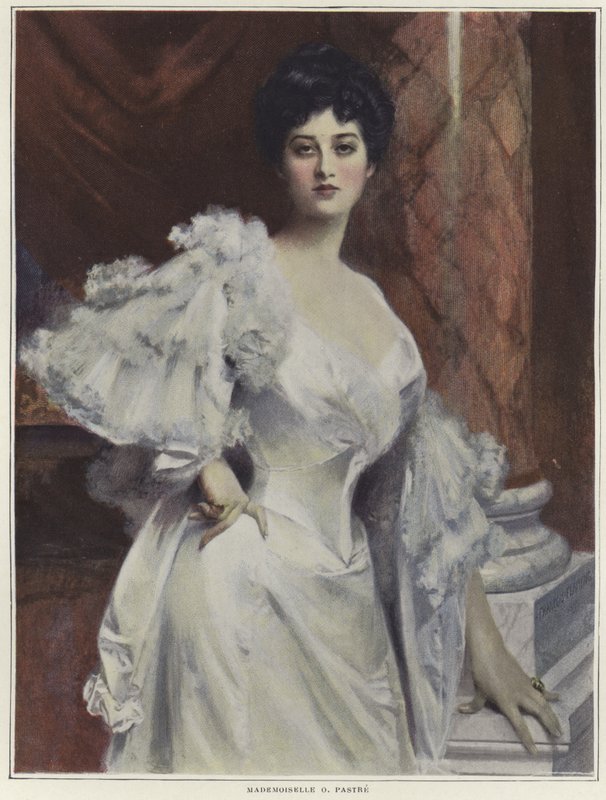 Portræt af Mademoiselle O Pastre af Francois Flameng