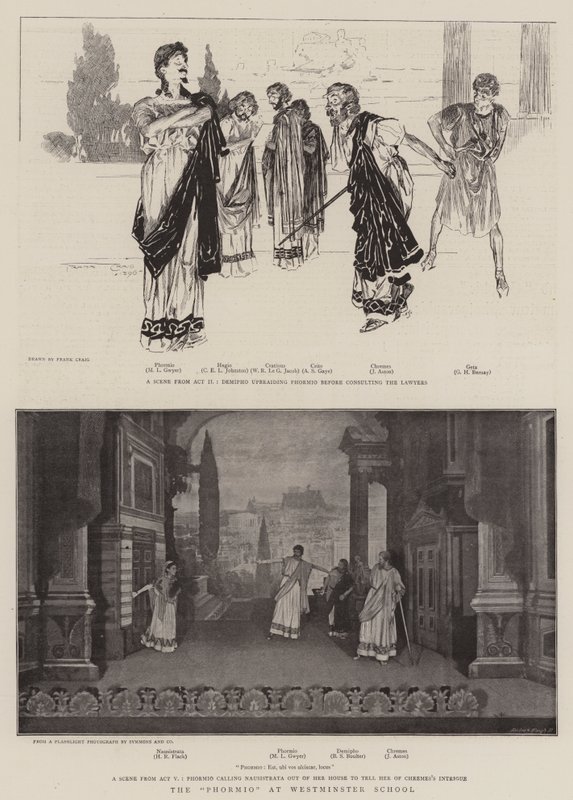 The Phormio på Westminster School af Frank Craig