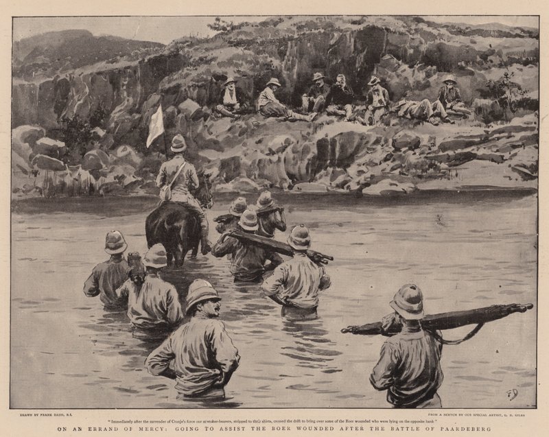 På et barmhjertigheds ærinde for at hjælpe de såret boere efter slaget ved Paardeberg af Frank Dadd