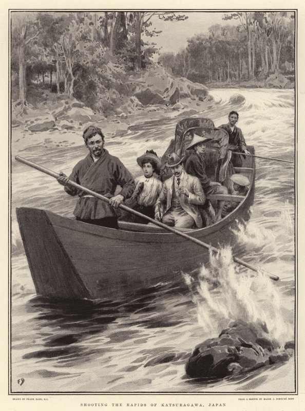 Skydning af Rapids of Katsuragawa, Japan af Frank Dadd