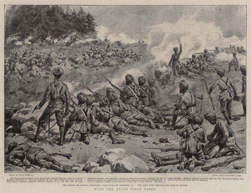 Med Tirah Field Force af Frank Dadd