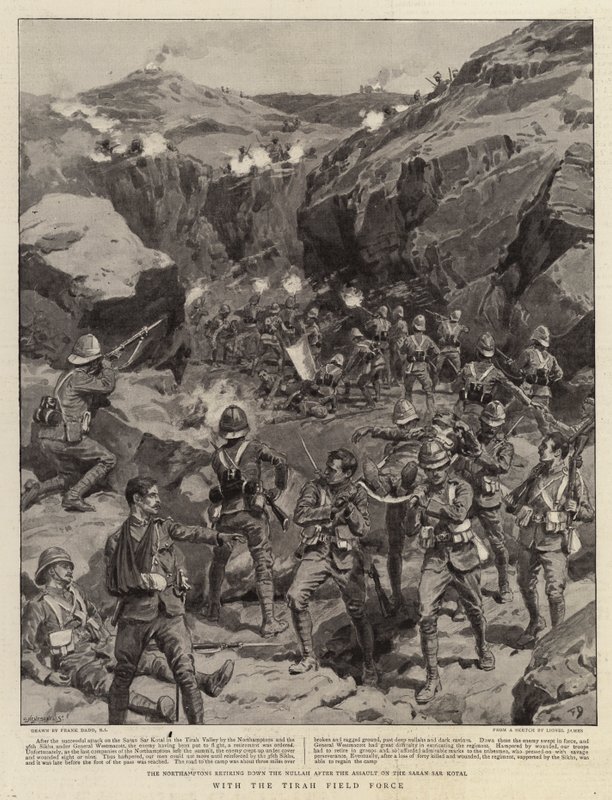 Med Tirah Field Force af Frank Dadd