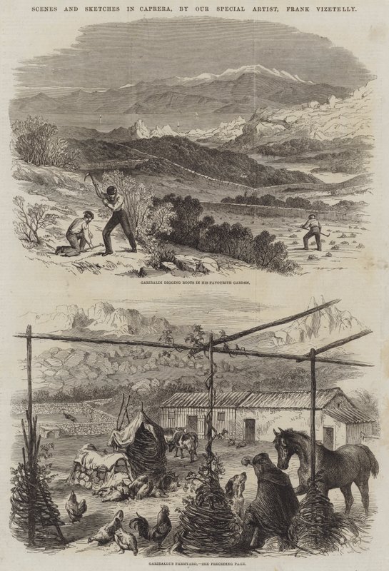 Scener og skitser i Caprera af Frank Vizetelly