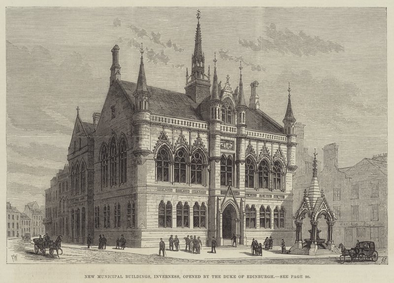 Nye kommunale bygninger, Inverness, åbnet af hertugen af Edinburgh af Frank Watkins