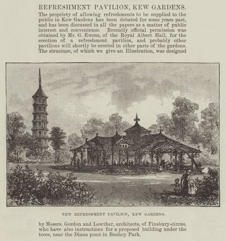 Ny forfriskningspavillon, Kew Gardens af Frank Watkins