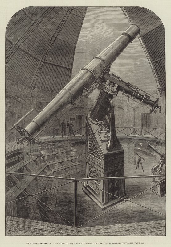 The Great Refracting Telescope konstrueret i Dublin til Wien-observatoriet af Frank Watkins
