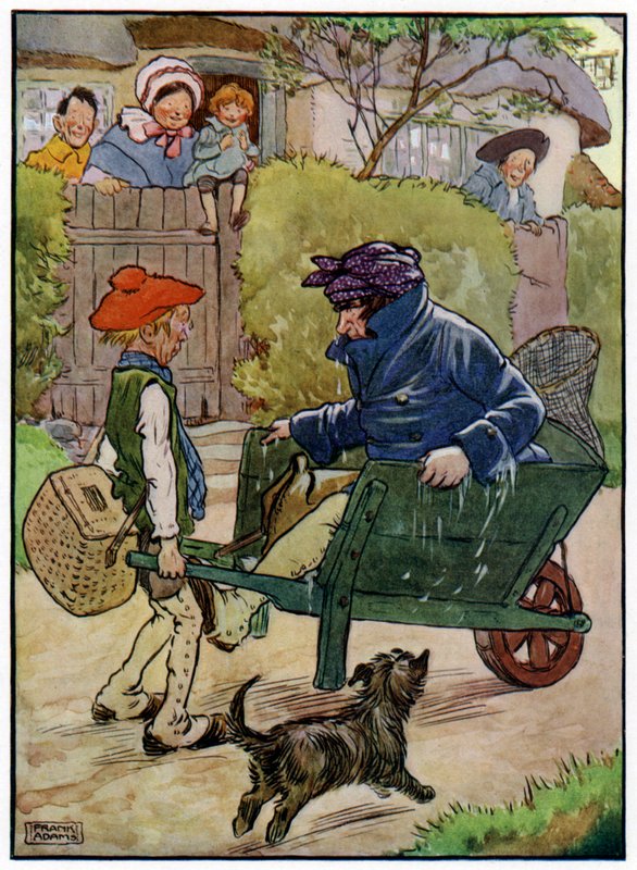 Three Jolly Fishermen (farve litho) af Frank Adams