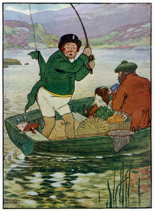 Three Jolly Fishermen (farve litho) af Frank Adams
