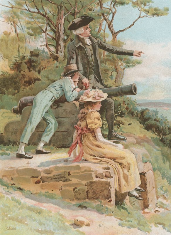 Den gamle slagmark (chromolitho) af Frank Dadd