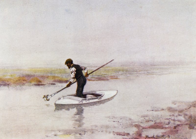 Norfolk Broads: Eel-Pickingdani af Frank Southgate