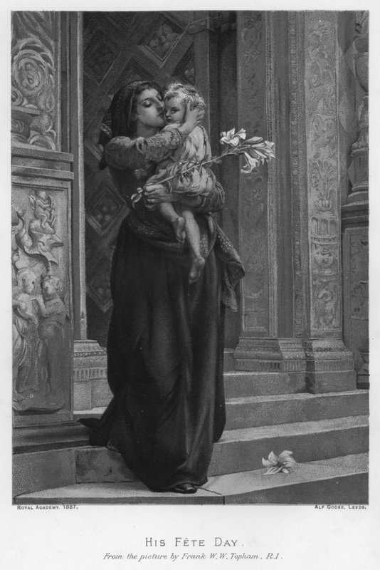Hans festdag (litho) af Frank W. W. (after) Topham