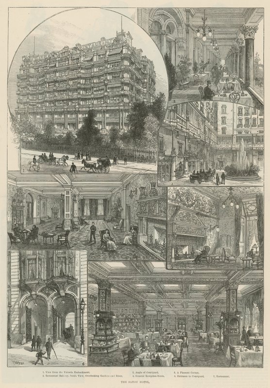 The Savoy Hotel (gravering) af Frank Watkins