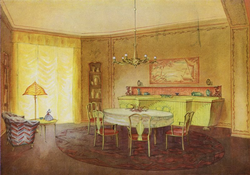 Stue (farve litho) af Frans Arnold Breuhaus de Groot