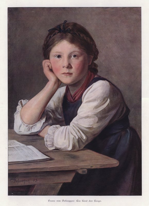 Et barn af bjergene af Franz von Defregger