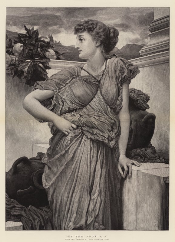 Ved springvandet af Frederic Leighton