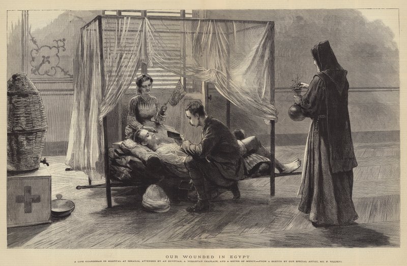 Vores sårede i Egypten af Frederic Villiers
