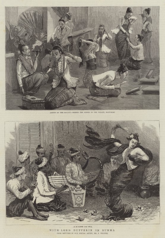 Med Lord Dufferin i Burma af Frederic Villiers