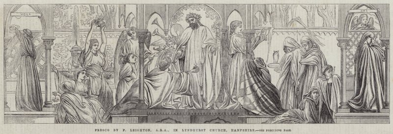 Fresco i Lyndhurst Church, Hampshire af Frederic Leighton