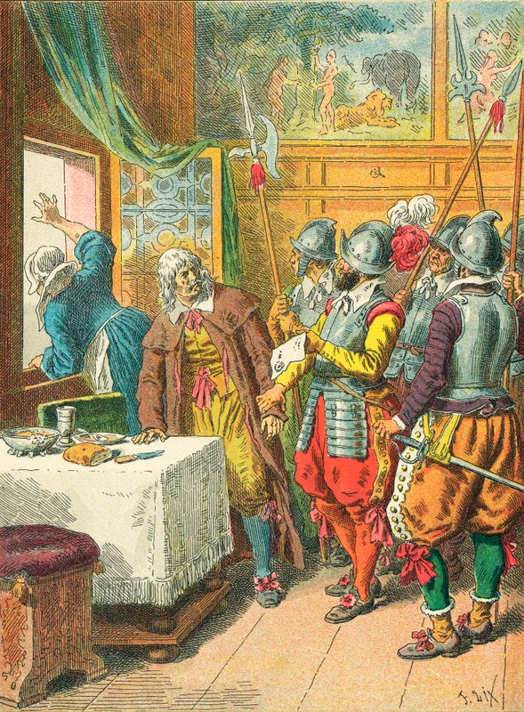 Arrestation af Broussel af Frederic Theodore Lix