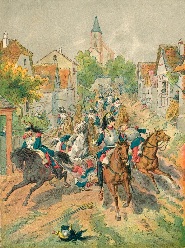 Reichshoffens kurassere af Frederic Theodore Lix