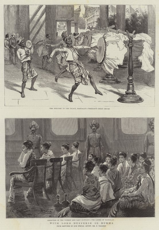Med Lord Dufferin i Burma af Frederic Villiers